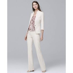 White House Black Market Textured Bootcut Pants